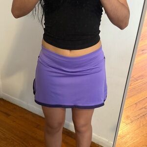 purple tennis skirt